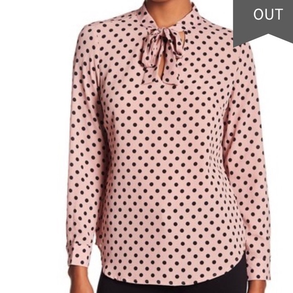 Adrianna Papell Tops - Adrianna Papel Polka Dot Top Large